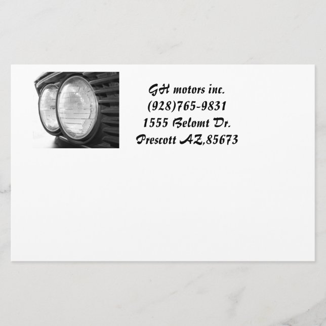 BMW headlights Stationery (Front)