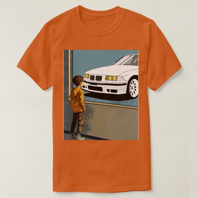 BMW M3 e36 Kids Dreams T-Shirt (Design Front)