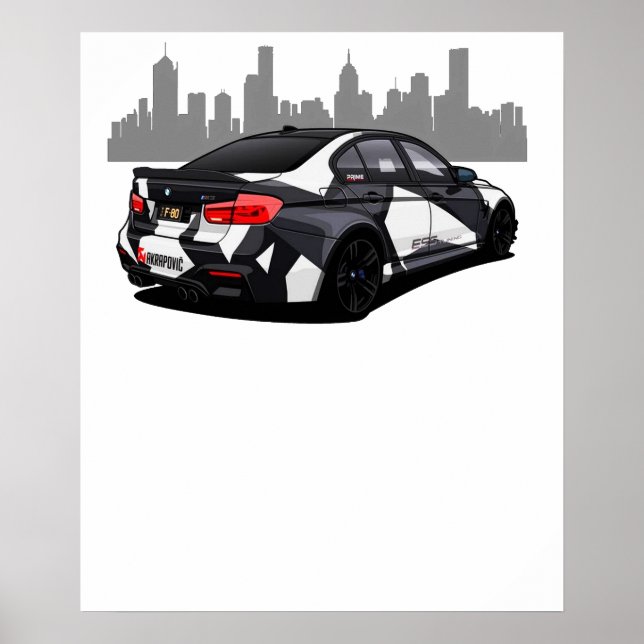 BMW M3 F80 POSTER (Front)