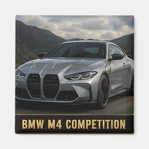BMW M4 Competition Modern Performance Sports Car Magnet