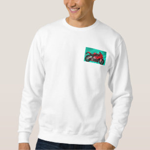 BMW Motorcycle for Basic Sweatshirt, White Sweatshirt
