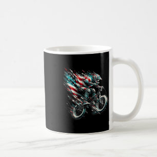 Bmx American Flag Usa - Bmx Vintage Distressed Bmx Coffee Mug
