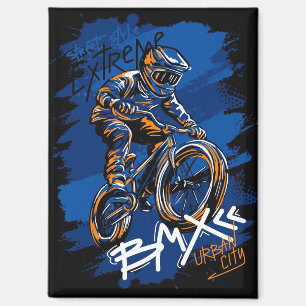 Bmx Bicycle Urban Graffiti streetwear Magnet