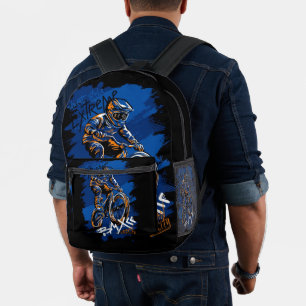 Bmx Bicycle Urban Graffiti streetwear Printed Backpack