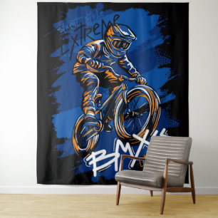 Bmx Bicycle Urban Graffiti streetwear Tapestry