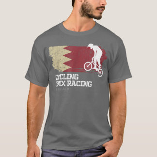 BMX Bike Bahrain Flag Biking Cycling Racing BMX  T-Shirt