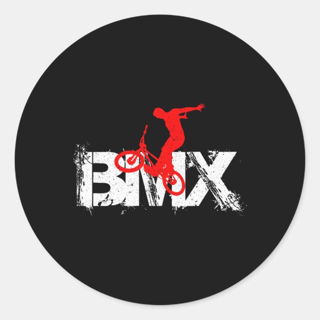 Bmx Bike Bmx Accessories Classic Round Sticker (Front)