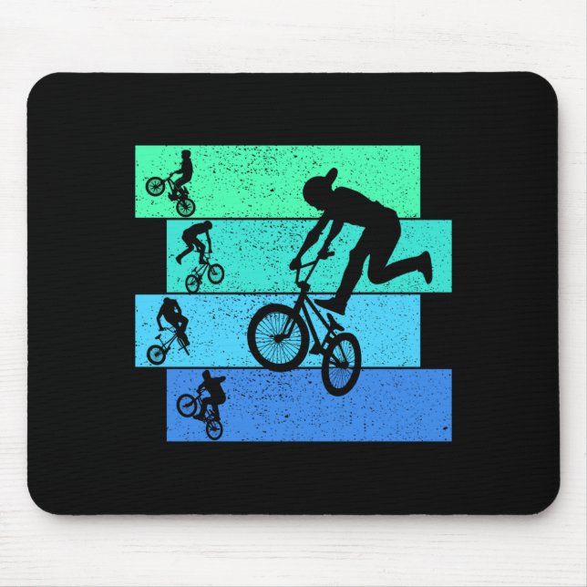 Bmx Bike Childrens Boys Performance Mouse Pad (Front)