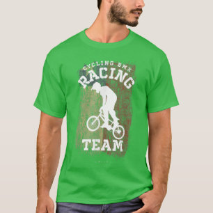 BMX Bike Chile Flag Biking Cycling Racing BMX306 T-Shirt