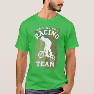 BMX Bike Chile Flag Biking Cycling Racing BMX306 T-Shirt