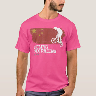BMX Bike China Flag Biking Cycling Racing BMX 307 T-Shirt
