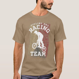 BMX Bike Czech Republic Flag Biking Cycling Racing T-Shirt
