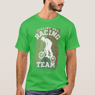 BMX Bike Czech Republic Flag Biking Cycling Racing T-Shirt