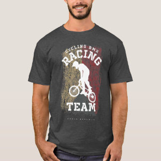 BMX Bike Czech Republic Flag Biking Cycling Racing T-Shirt
