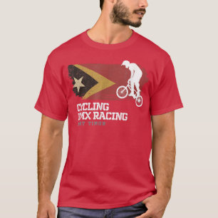 BMX Bike East Timor Flag Biking Cycling Racing BMX T-Shirt