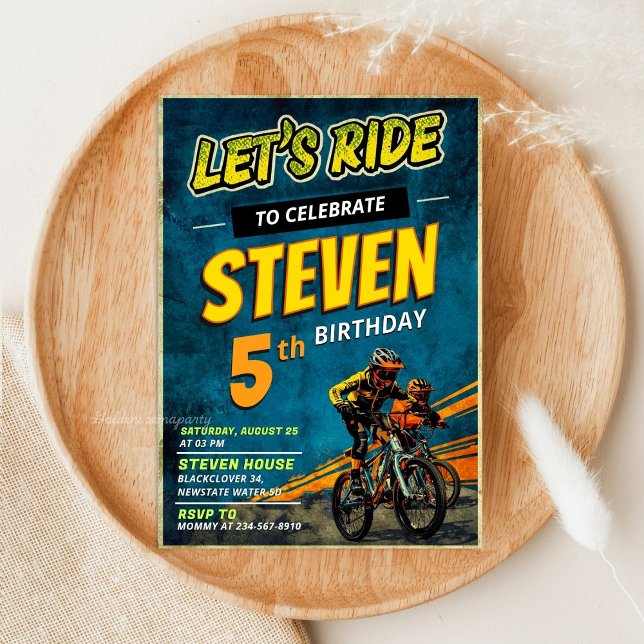 BMX Bike "Let's Ride" Birthday - Street Style Invitation (BMX Bike "Let's Ride" Birthday - Street Style Invitation
)