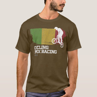 BMX Bike Mali Flag Biking Cycling Racing BMX  T-Shirt