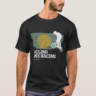 BMX Bike Palau Flag Biking Cycling Racing BMX T-Shirt