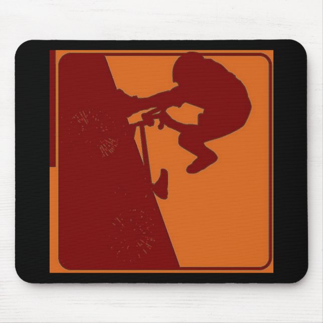 BMX Bike Rider Mouse Pad (Front)
