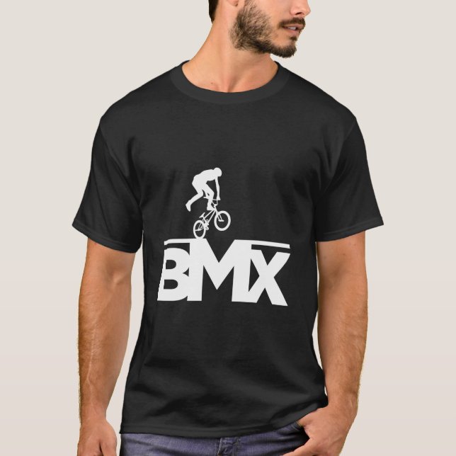 Bmx Bike Rider Racing Bicycle T-Shirt (Front)