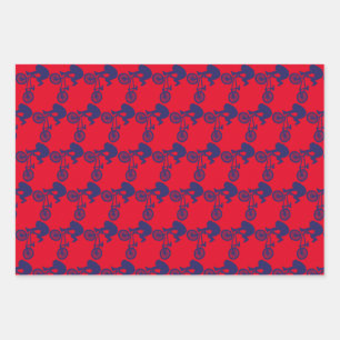 BMX Bike Rider Wrapping Paper Sheet