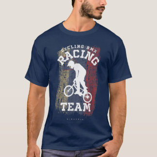 BMX Bike Slovenia Flag Biking Cycling Racing BMX T-Shirt