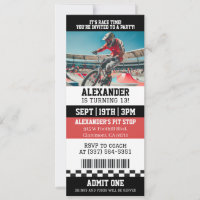 BMX Bike Ticket Birthday Party