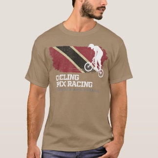 BMX Bike Trinidad & Tobago Flag Biking Cycling Rac T-Shirt