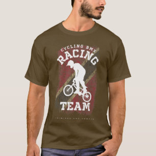 BMX Bike Trinidad & Tobago Flag Biking Cycling Rac T-Shirt