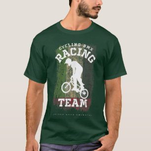 BMX Bike United Arab Emirates Flag Biking Cycling  T-Shirt