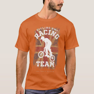 BMX Bike United Kingdom Flag Biking Cycling Racing T-Shirt