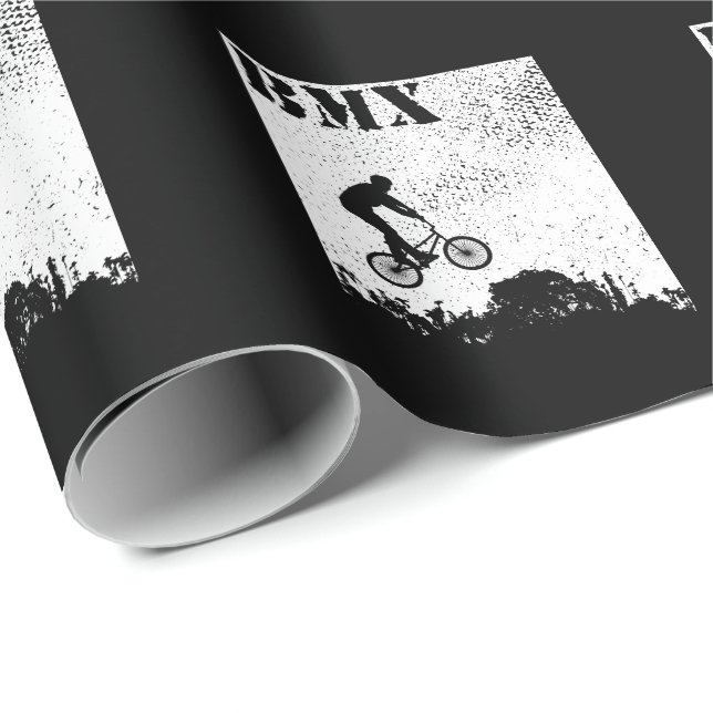 BMX Bike Wrapping Paper (Roll Corner)