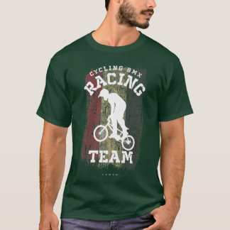 BMX Bike Yemen Flag Biking Cycling Racing BMX T-Shirt