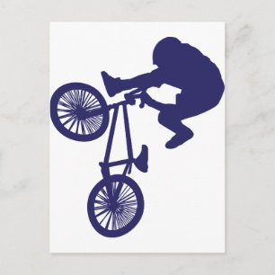 BMX Biker Postcard