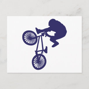 BMX Biker Postcard