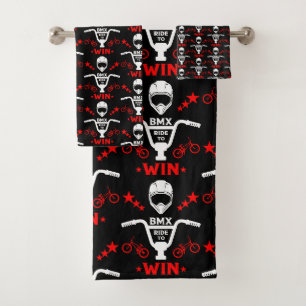 Bmx Bikers Freestyle Bath Towel Set
