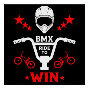 Bmx Bikers Freestyle Poster