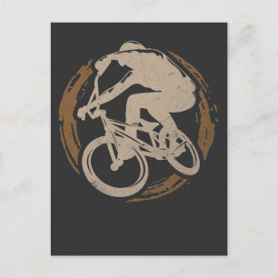 BMX Biking Racing Boys Freestyle Bicycle Postcard