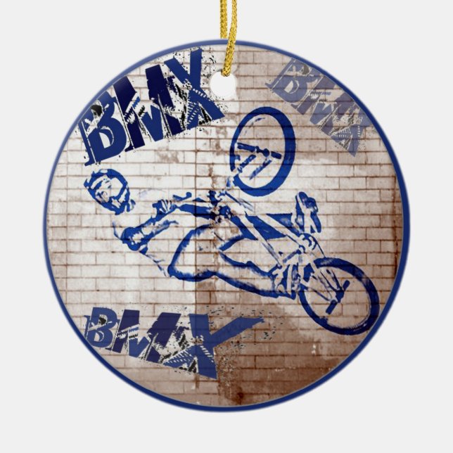 BMX  Christmas Ornament (Front)