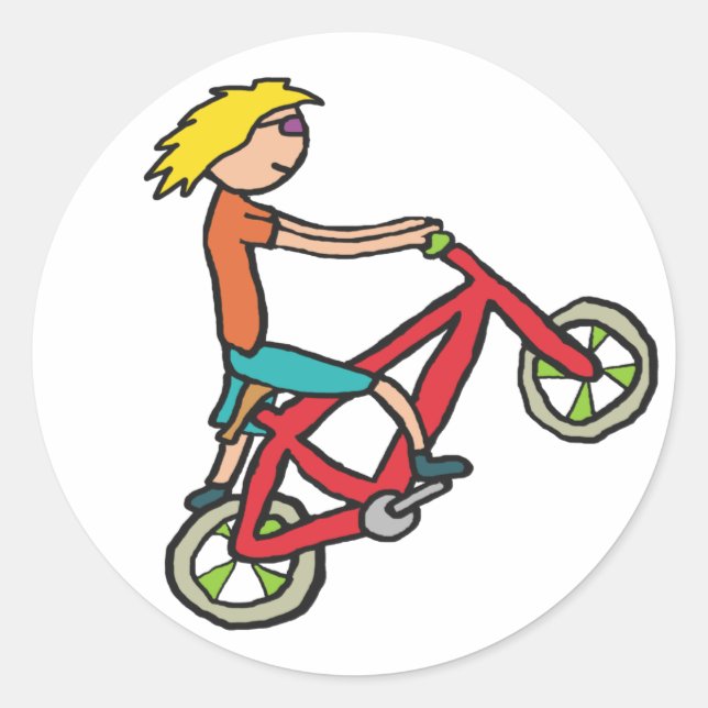 BMX CLASSIC ROUND STICKER (Front)