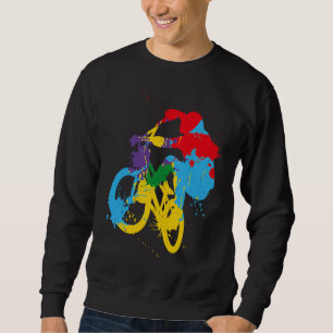 BMX color bicycle fans bike biker BMX bicyclist vi Sweatshirt