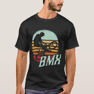 BMX colour bicycle fans bike biker BMX bicyclist v T-Shirt