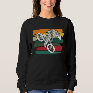 BMX Cyborg Bicycle Motocross Retro Stunts BMX Bike Sweatshirt