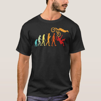 Bmx Cyclist Bike Stunt Retro Bike Mtb Boys T-Shirt