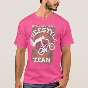 BMX Freestyle Bike Brazil Flag Biking Cycling BMX  T-Shirt