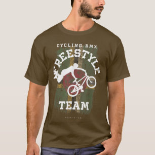 BMX Freestyle Bike Dominica Flag Biking Cycling BM T-Shirt