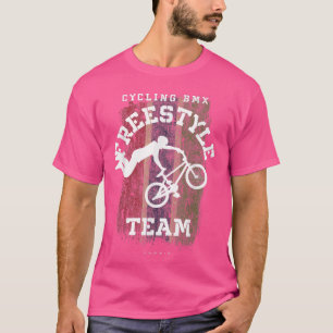 BMX Freestyle Bike Gambia Flag Biking Cycling BMX  T-Shirt