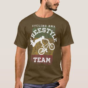 BMX Freestyle Bike Guinea Flag Biking Cycling BMX T-Shirt