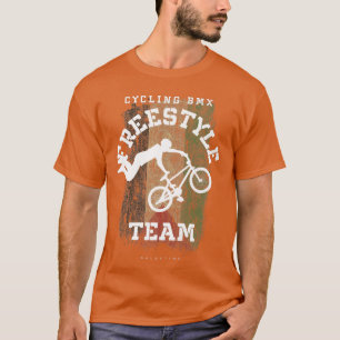 BMX Freestyle Bike Palestine Flag Biking Cycling B T-Shirt