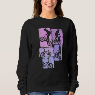 Bmx Girl Bike Bicycle Stunt Racing Kids Girls Sweatshirt